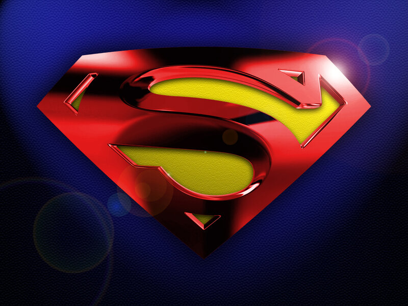 Superman Logo — Red, Dramatic, 3d Render, Shield, Yellow S