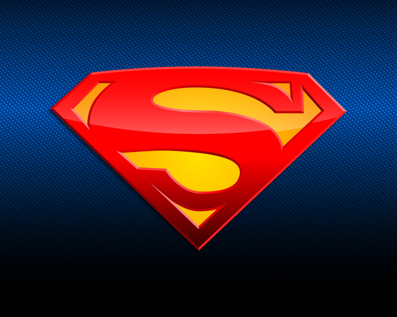 Superman Logo — Red, Dramatic, Digital Art, Shield