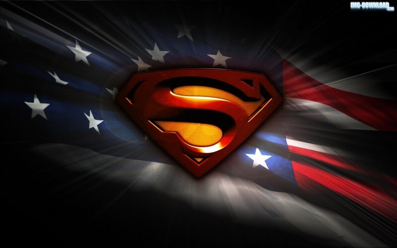 Superman Logo — Red, Dramatic