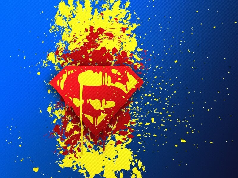 Superman Logo Splatter
