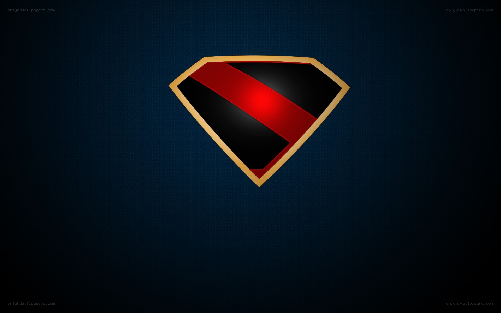 superman logo with red stripe