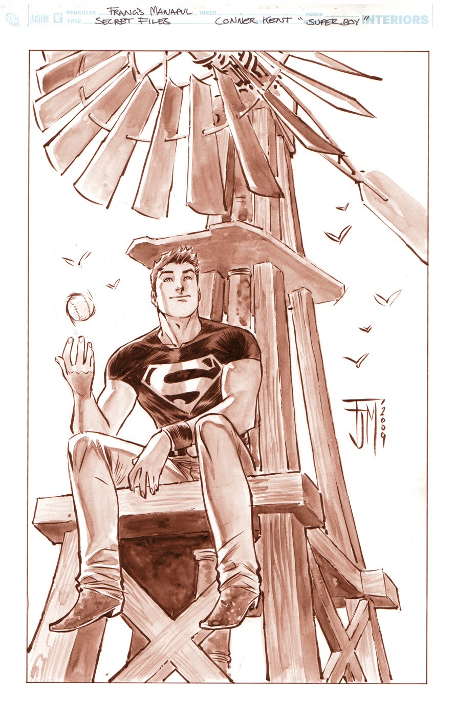 Superman on a windmill
