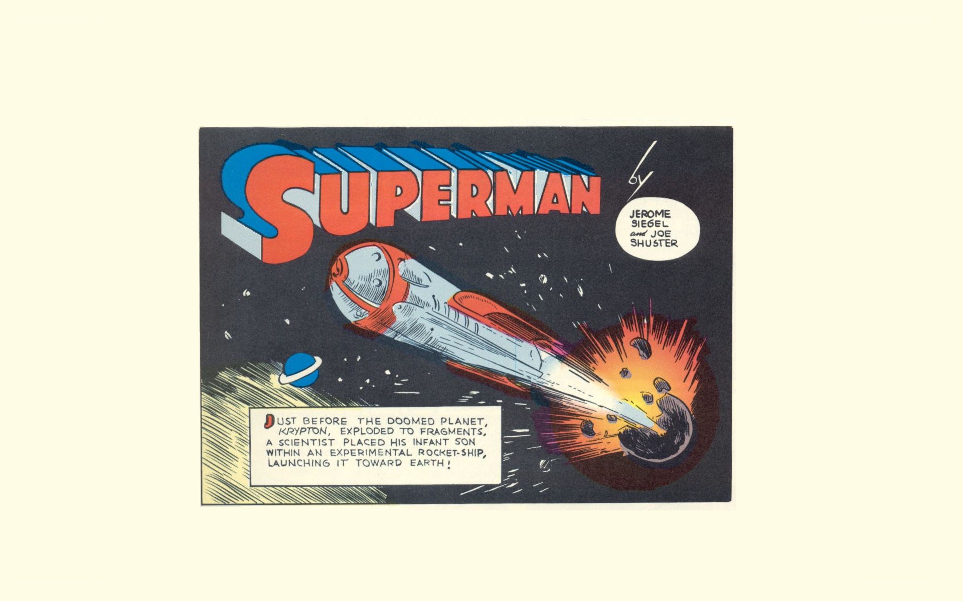 Superman origin panel