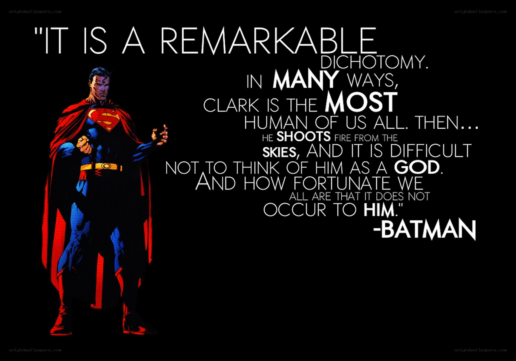 Superman quote by Batman