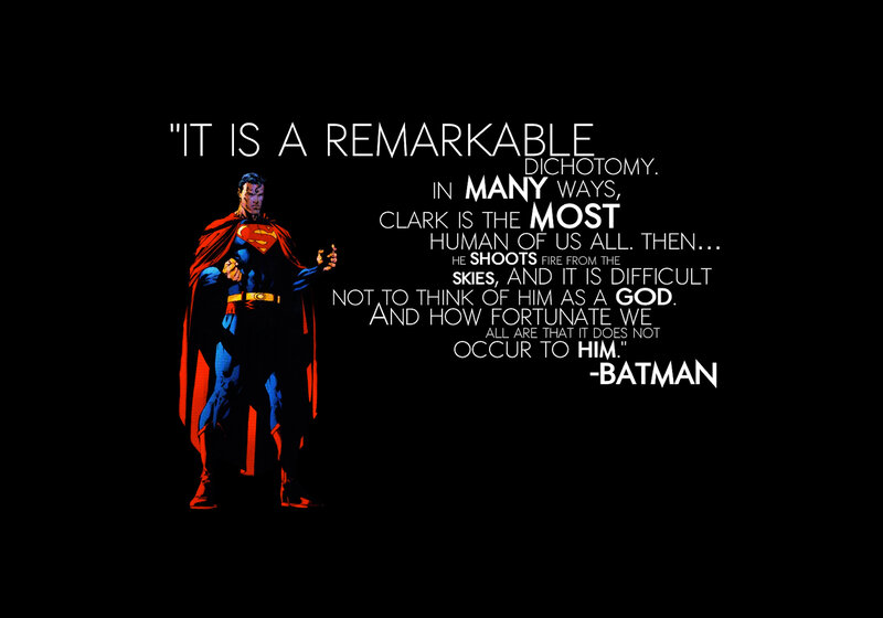 Superman quote by Batman