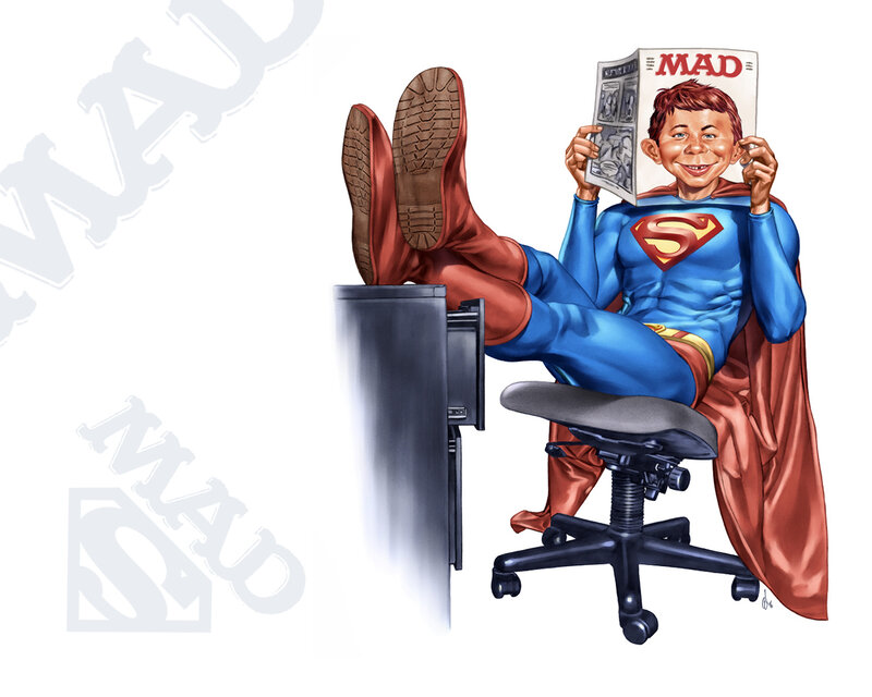 Superman Reading Magazine