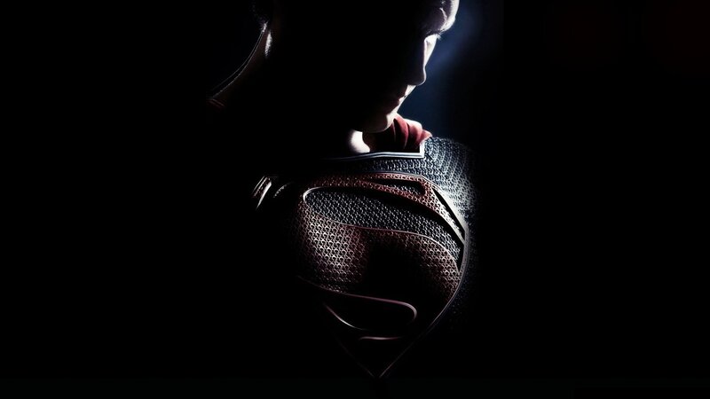 Superman Silhouette — Black, Dramatic, Photograph, Costume, Logo