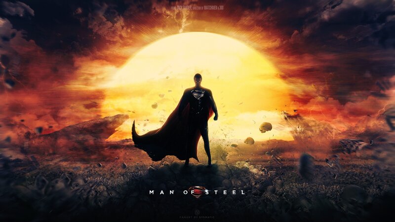 Superman Silhouette — Orange