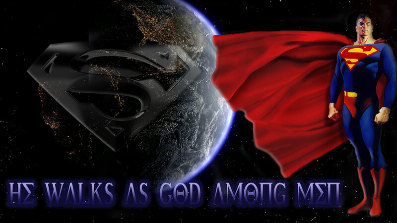 Superman Standing — Blue, Dramatic