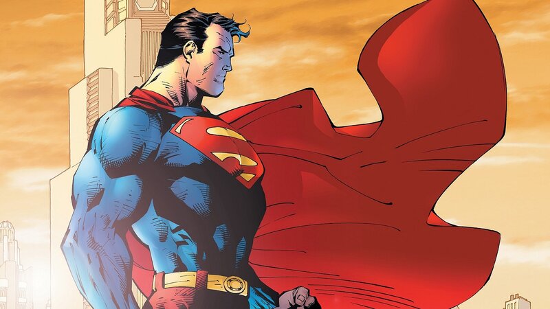 Superman Standing — Red, Dramatic