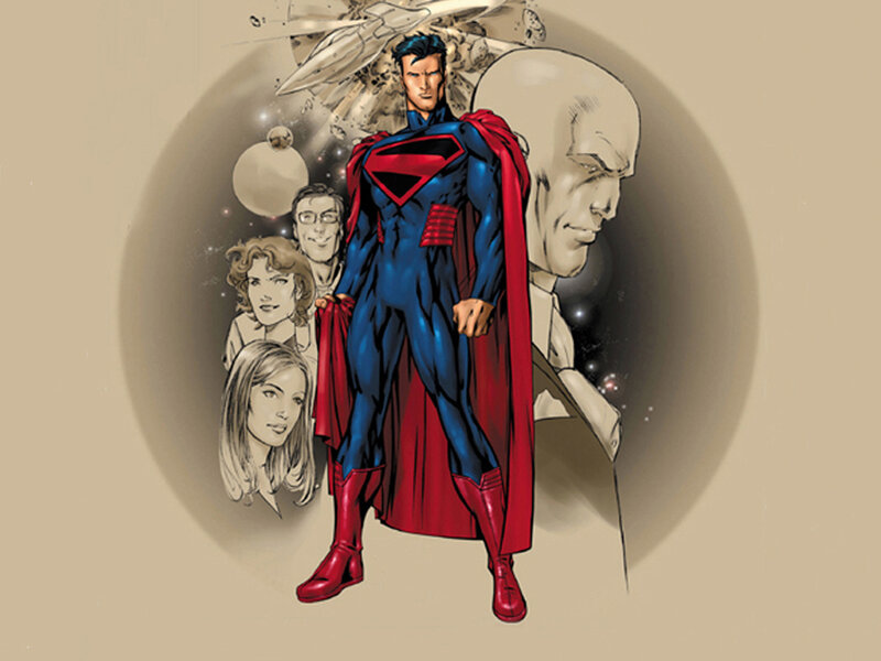 Superman stands with allies