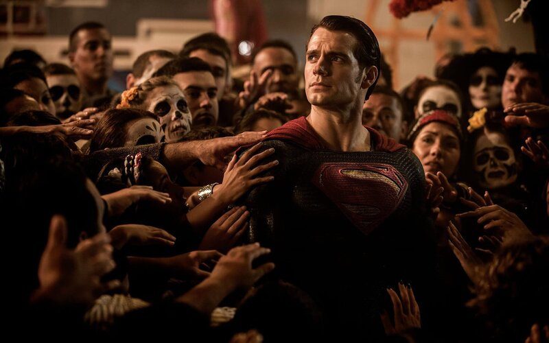 Superman Surrounded by Crowd