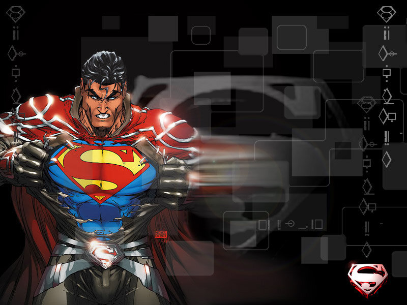 Superman tearing his shirt