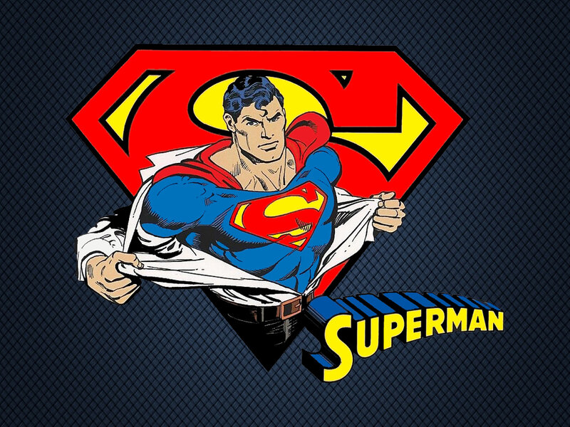 Superman Tearing Shirt — Blue
