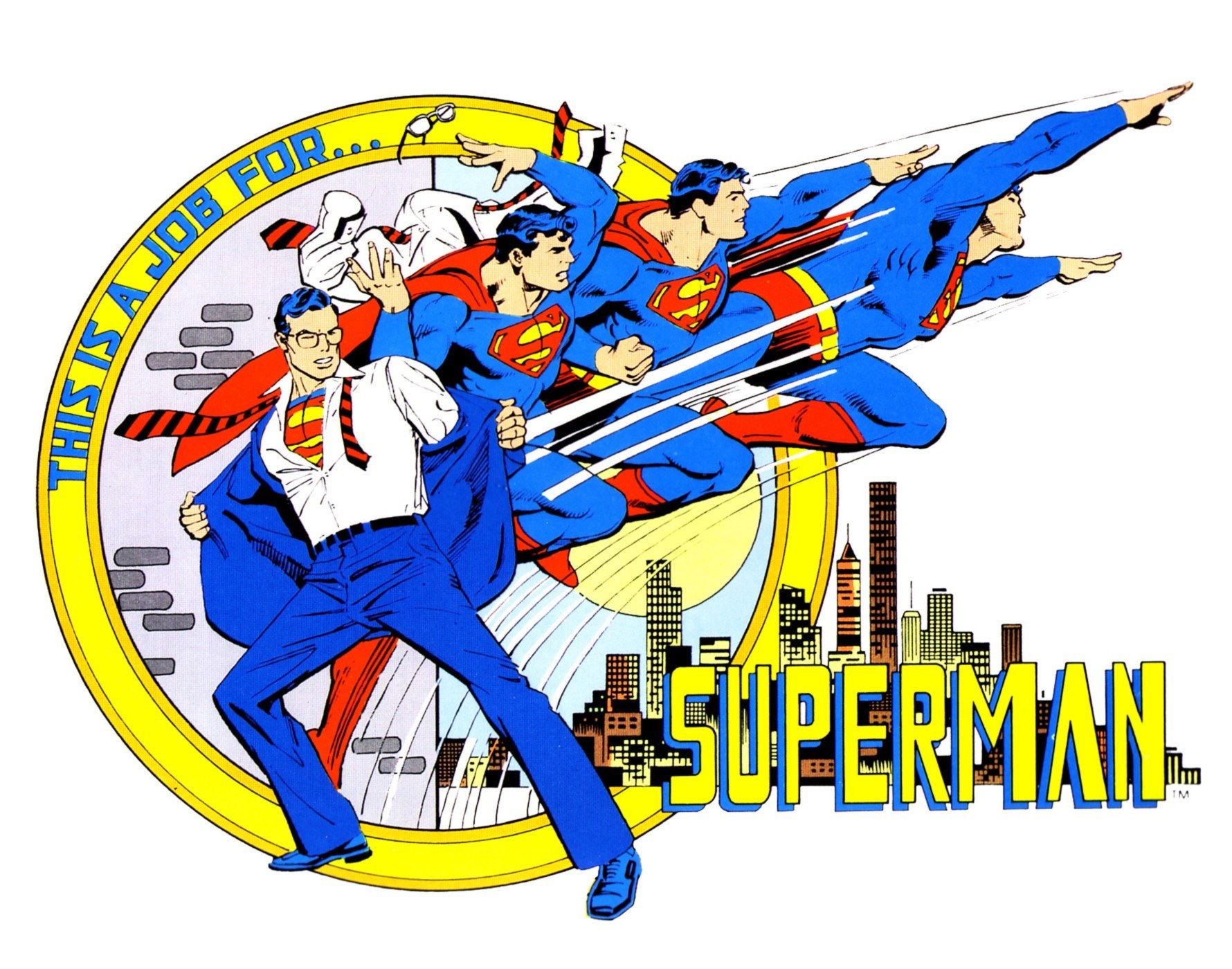 Superman transformation art