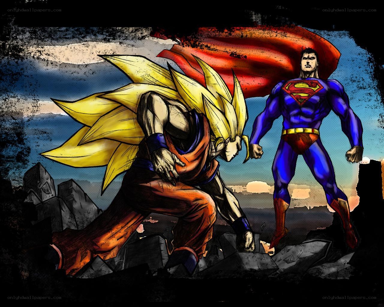 Superman vs Goku battle