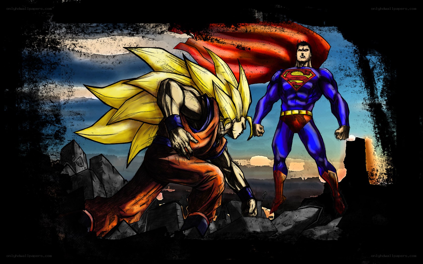 Superman vs Goku battle
