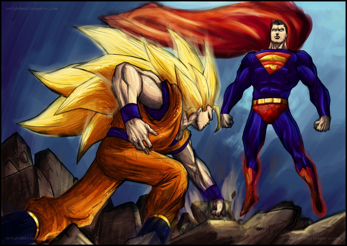Superman vs Goku battle