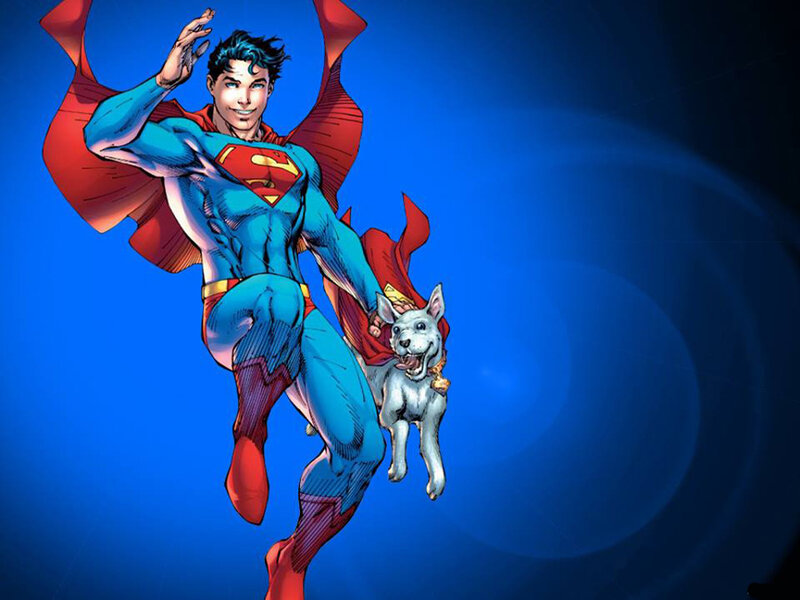 Superman with Dog