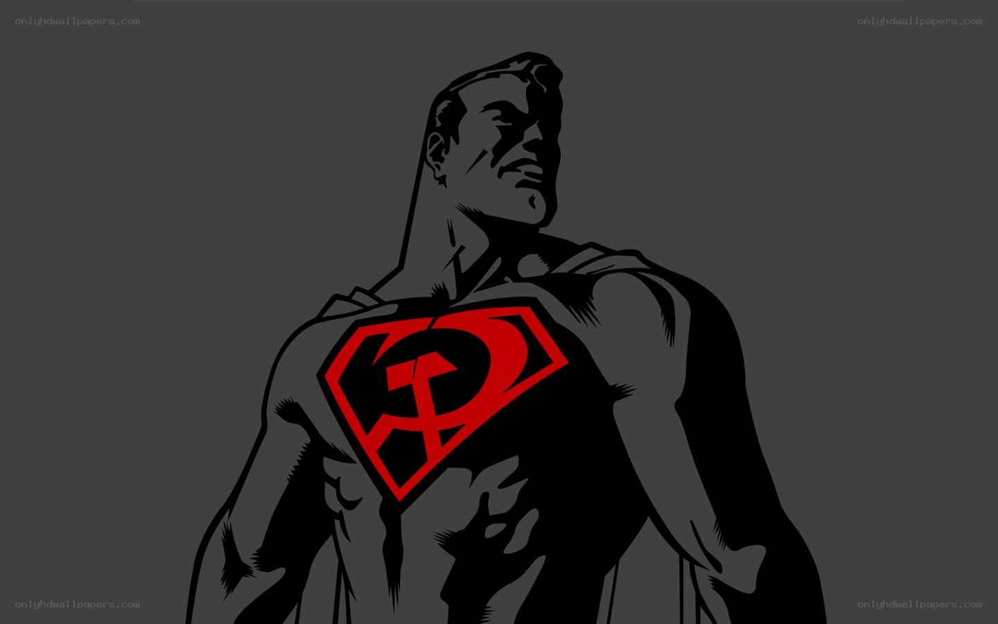 Superman with hammer and sickle