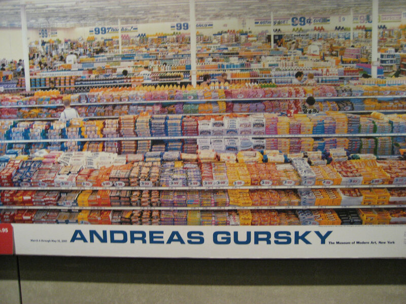 Supermarket display by Andreas Gursky