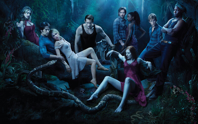 Supernatural cast in forest