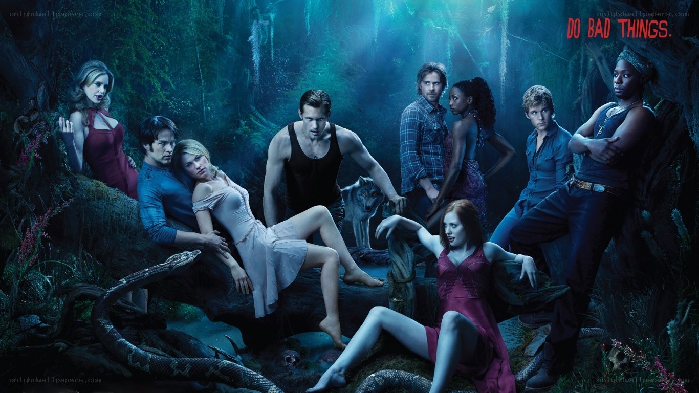 Supernatural cast in forest