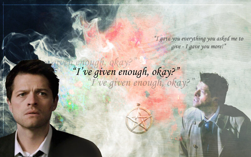 Supernatural character collage