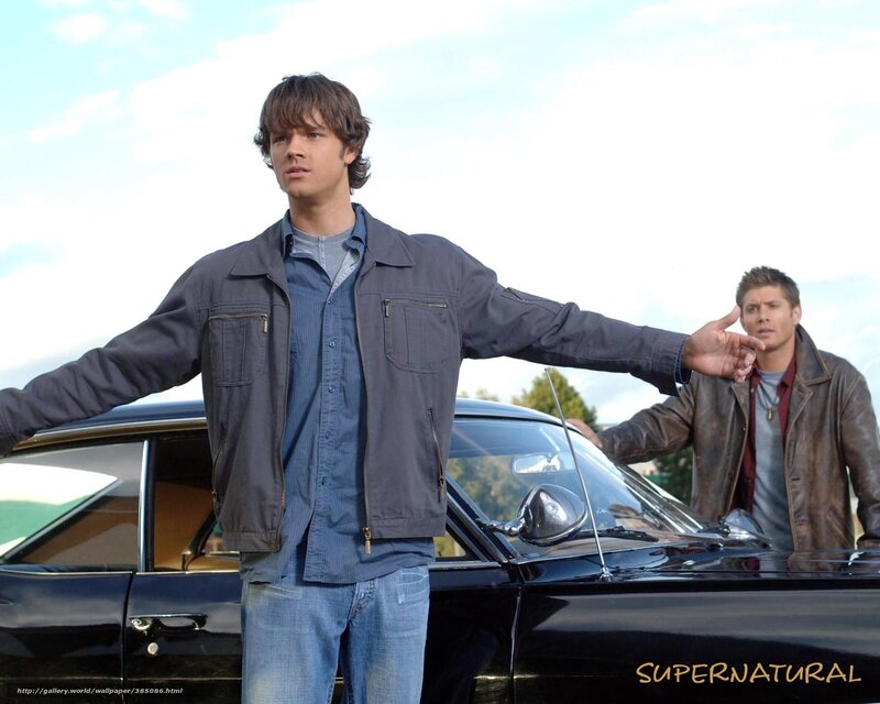 Supernatural characters by car