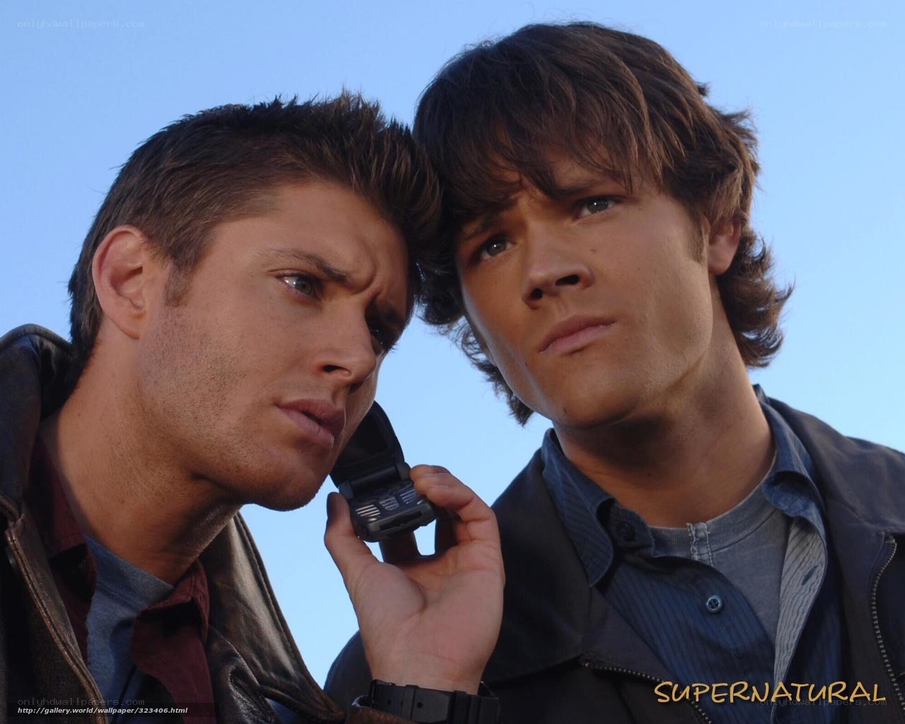 Supernatural characters on phone