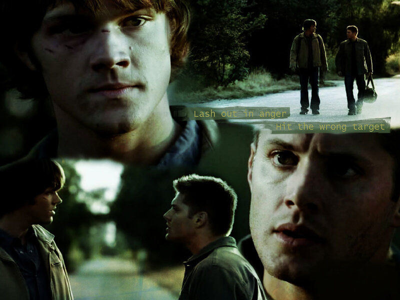 Supernatural collage with text