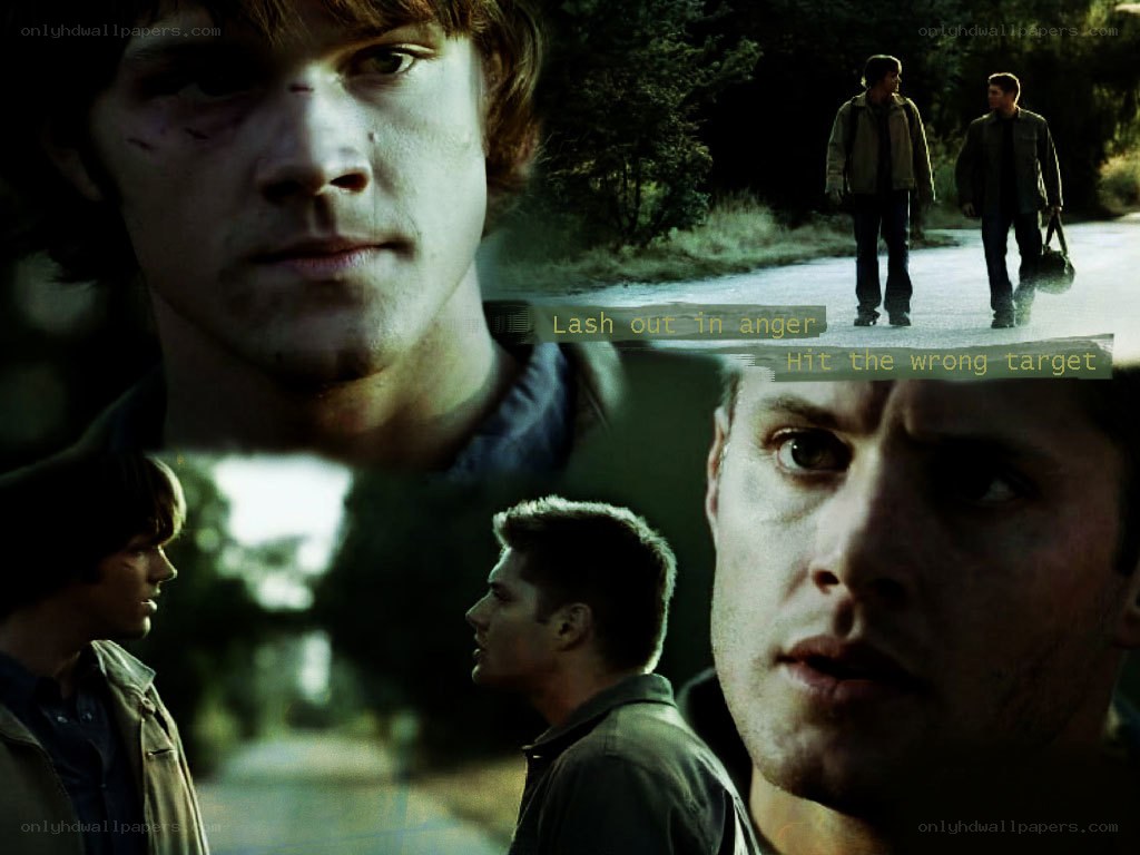 Supernatural collage with text