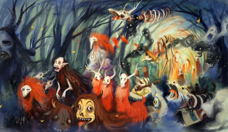 Supernatural Creatures in Forest
