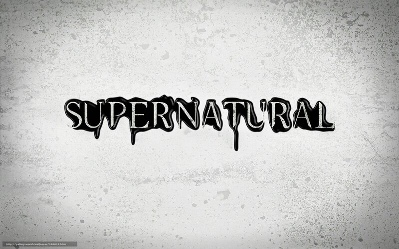 Supernatural Logo — Black, Dark