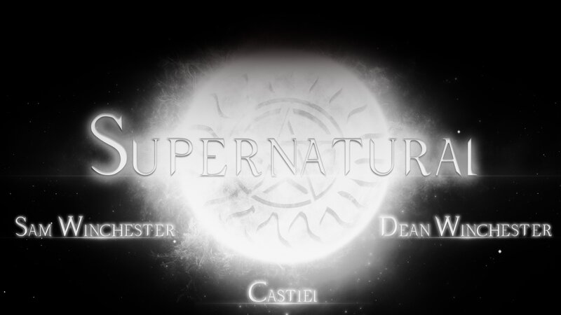 Supernatural Title Card — Black, Dramatic