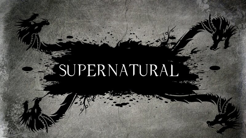 Supernatural Title Card — Black