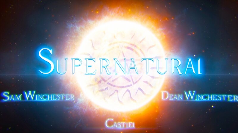 Supernatural Title Card — Blue