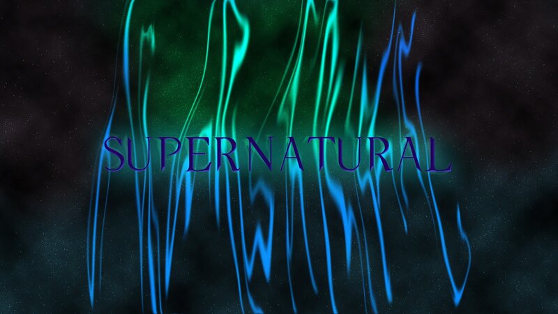 Supernatural Title Logo — Blue, Mysterious