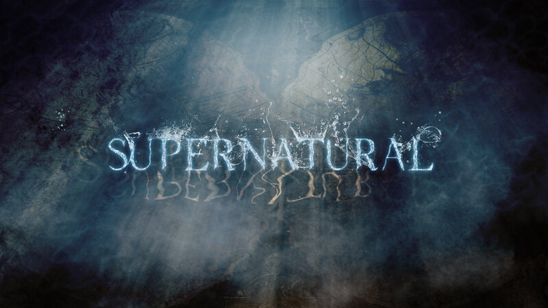 Supernatural Title Logo — Blue