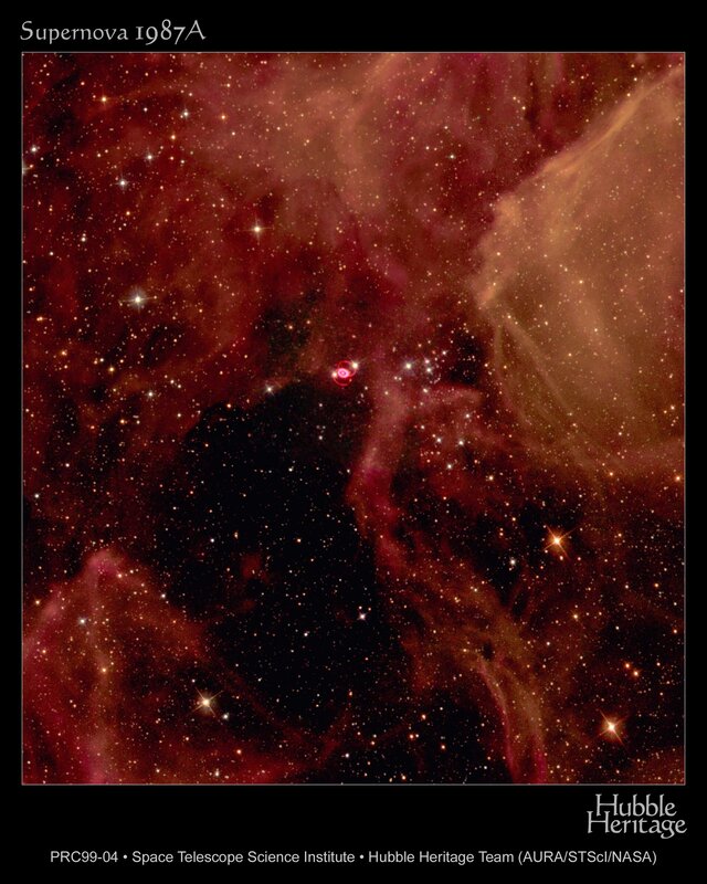 Supernova 1987A in space