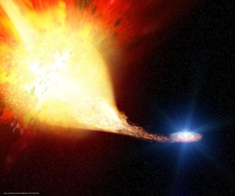 Supernova Explosion — Black, Dramatic, Night