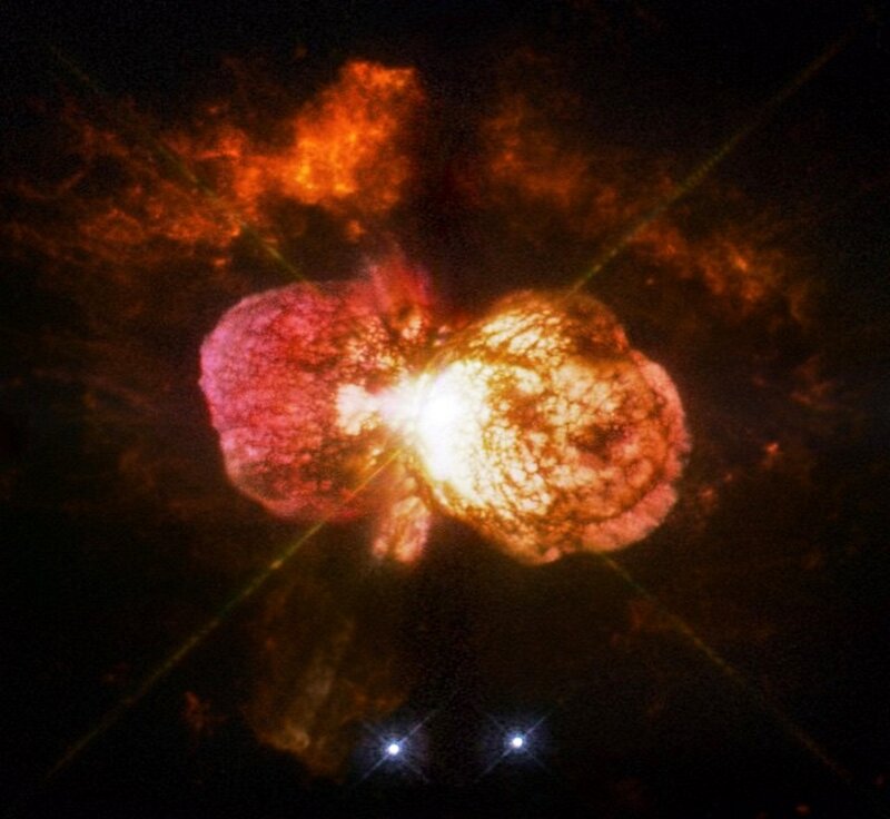Supernova Explosion — Red, Dramatic, Night