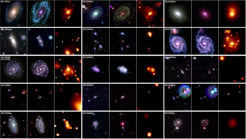 Supernova observations in galaxies