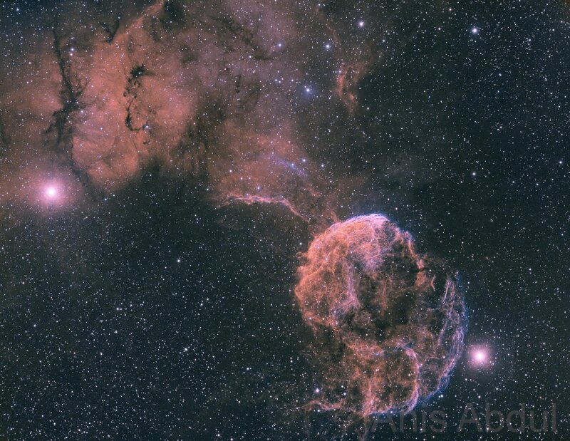 Supernova Remnant — Black, Dramatic, Night
