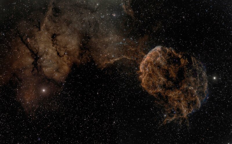 Supernova Remnant — Black, Dramatic