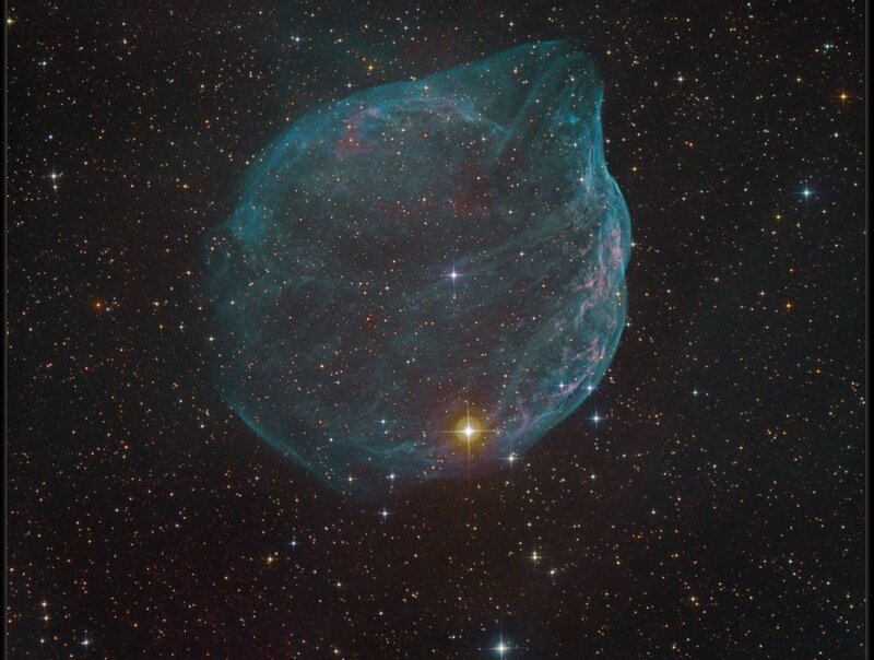 Supernova Remnant — Blue, Cosmic, Night, Photograph