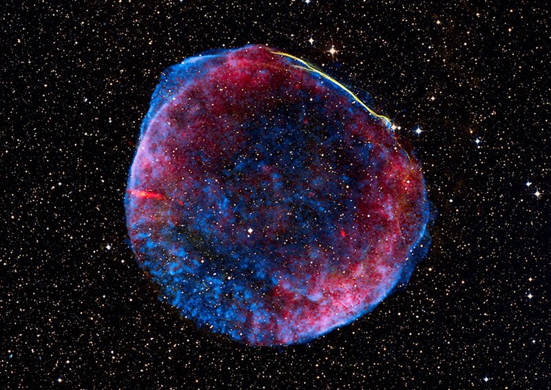 Supernova Remnant — Blue, Cosmic, Night