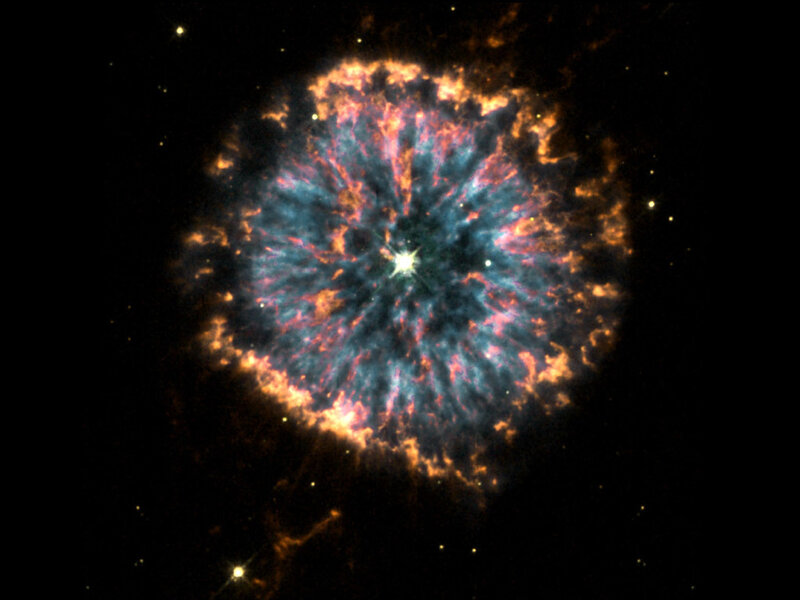 Supernova Remnant — Blue, Dramatic, Night, Photograph