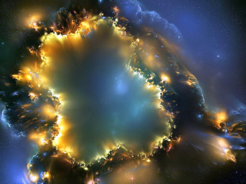 Supernova Remnant — Blue