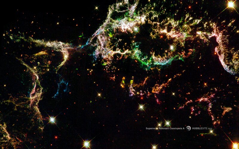 Supernova Remnant Cassiopeia a — Green, Cosmic